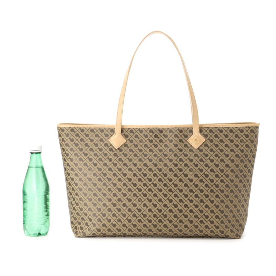 GHERARDINI ゲラルディーニ トートバッグ 総柄 グレージュ PVC GHERARDINI（ゲラルディーニ） バッグ トートバッグ LARGE SHOPPER