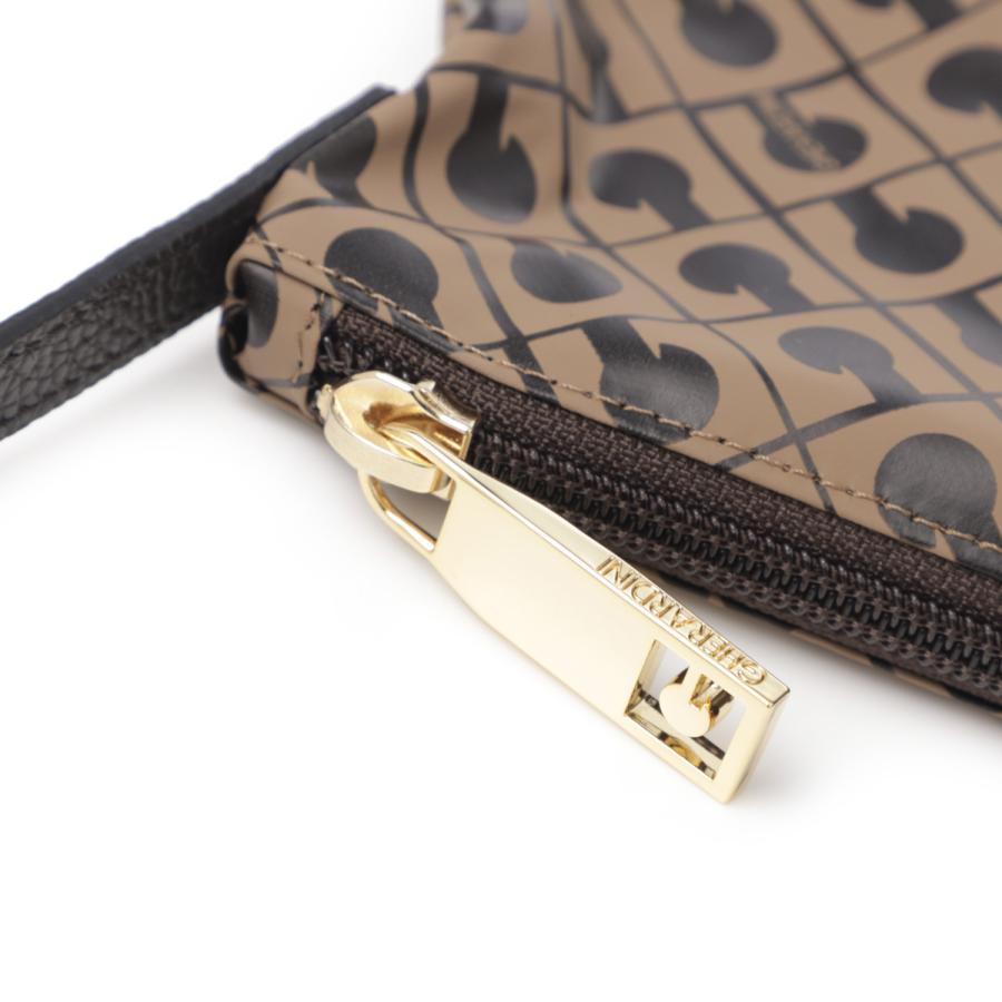 美品 ゲラルディーニ ソフティ ショルダーバッグ ダブルポケット 黒 金色ロゴ GHERARDINI（ゲラルディーニ） ショルダーバッグ GHERARDINI SOFTY