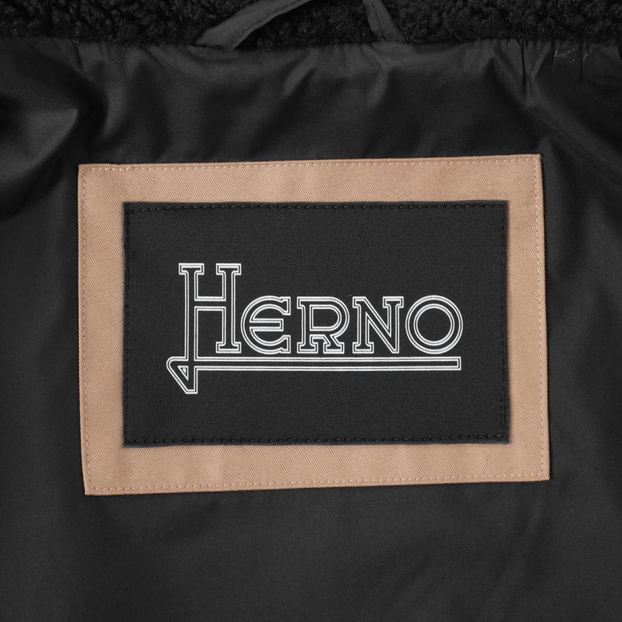 HERNO（ヘルノ） ボアジャケット 大きいサイズあり ブラック メンズ