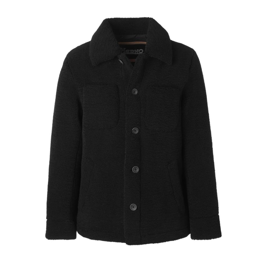 HERNO（ヘルノ） ボアジャケット 大きいサイズあり ブラック メンズ