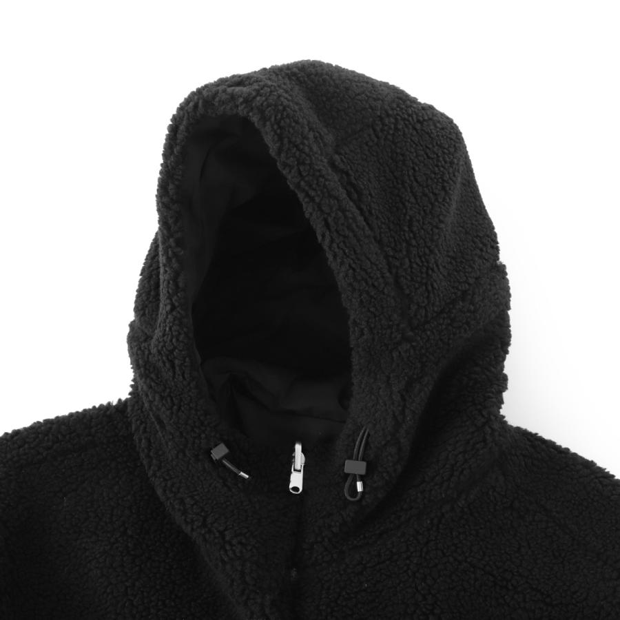 ヘルノ HERNO ボアジャケット ボアブルゾン 大きいサイズあり ブラック メンズ gi000555u-12763-9300の画像