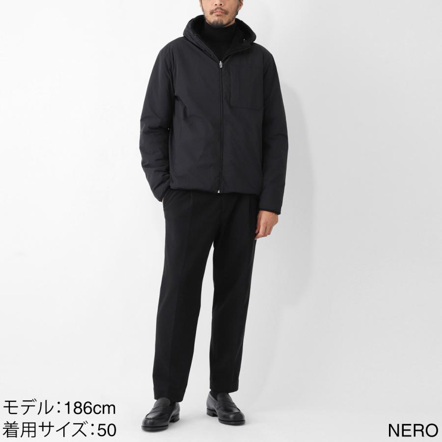 ヘルノ HERNO ボアジャケット ボアブルゾン 大きいサイズあり ブラック メンズ gi000555u-12763-9300の画像