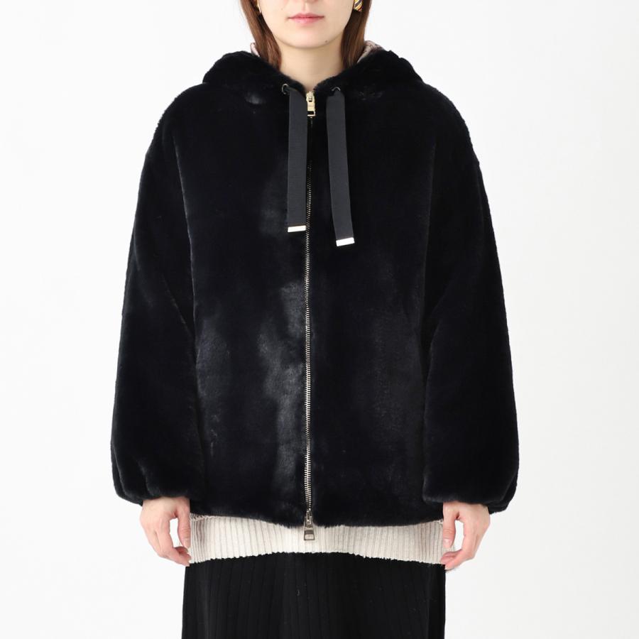 HERNO（ヘルノ） ボアジャケット SOFT OVERSIZE BOMBER 大きいサイズあり レディース gi0138d-12422 ...