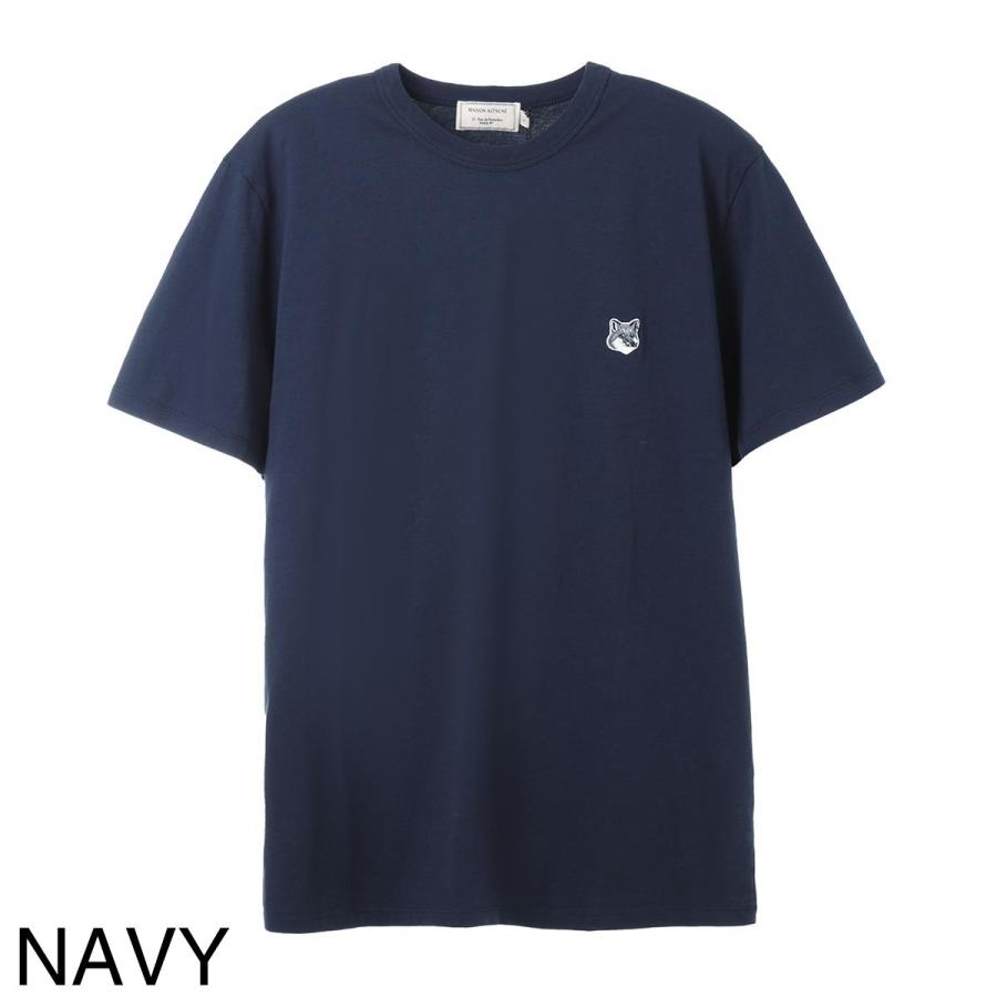 MAISON KITSUNE メゾンキツネ クルーネック Tシャツ GREY FOX HEAD 