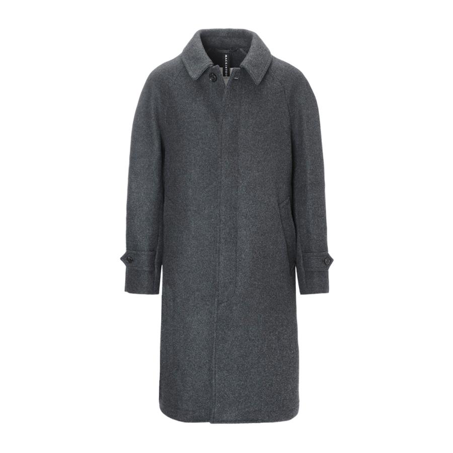 Mackintosh 34 スコットランド製ウールロングコートグレー フード美品 ≪通常販売≫british wool trench coat（ブリティッシュウールトレンチ