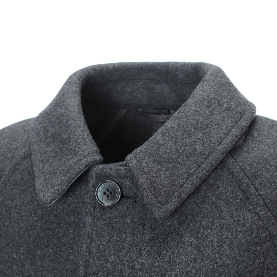 Mackintosh 34 スコットランド製ウールロングコートグレー フード美品 ≪通常販売≫british wool trench coat（ブリティッシュウールトレンチ