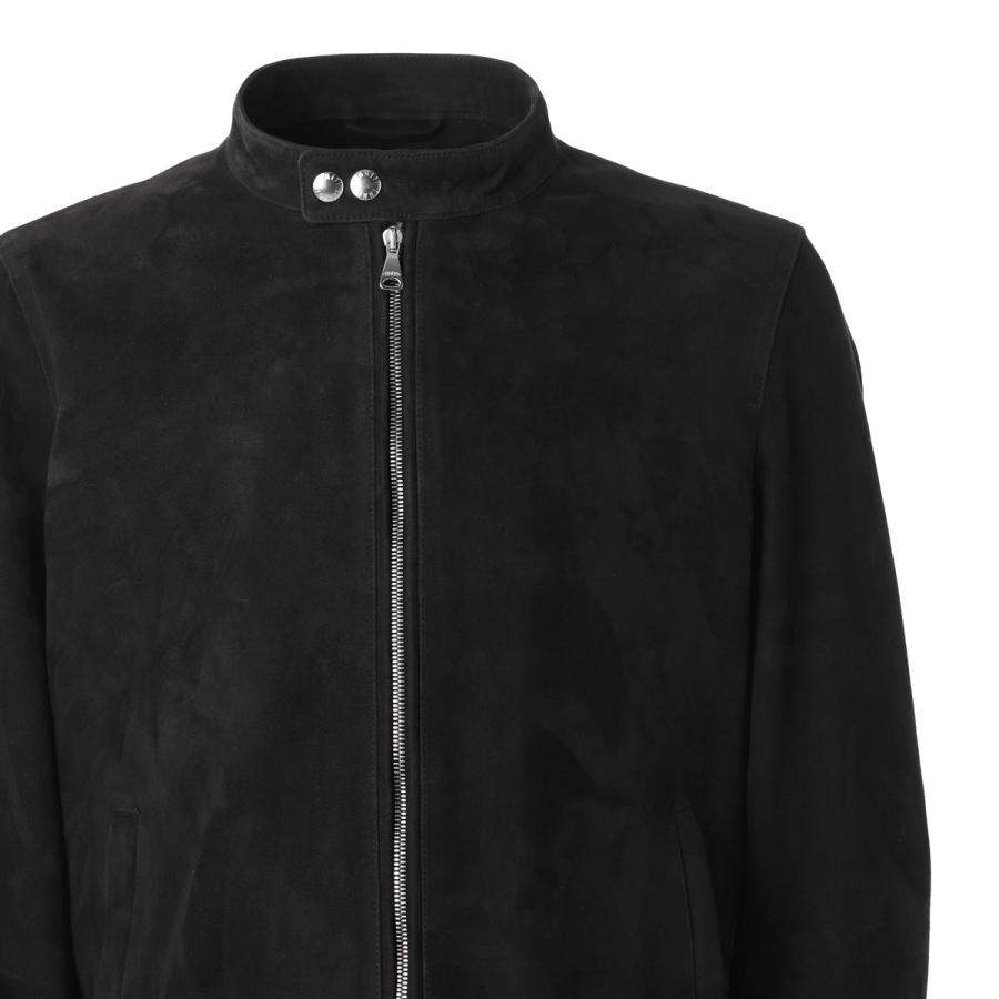 エンメティ EMMETI レザージャケット H UOMO アッカウォモ 干場義雅氏コラボモデル  ライダースジャケット 大きいサイズあり グレー メンズの画像