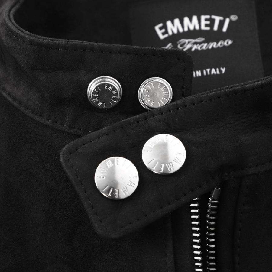 エンメティ EMMETI レザージャケット H UOMO アッカウォモ 干場義雅氏コラボモデル  ライダースジャケット 大きいサイズあり グレー メンズの画像