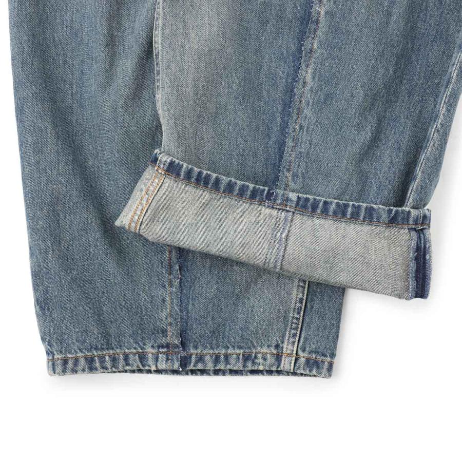 エムエム 6 メゾンマルジェラ MM6 Maison Margiela ジップフライジーンズ WIDE-LEG JEANS ワイドレッグ ジーンズ ブルー メンズ sh0la0011-m30055-961の画像