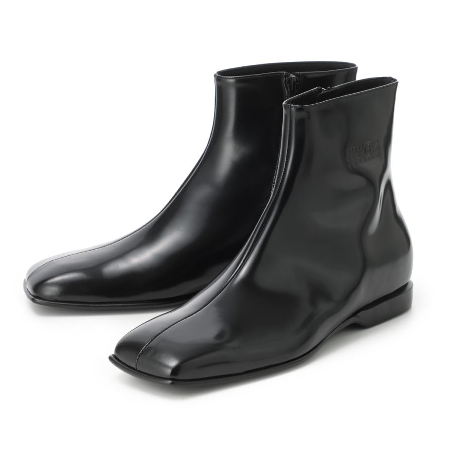 MM6 Maison Margiela レザー　アンクルブーツ　ブラック　36 Maison Margiela（メゾンマルジェラ） エムエム 6 MM6 Maison Margiela