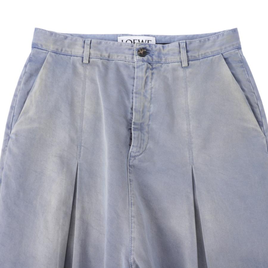 ロエベ LOEWE コットンパンツ LOW CROTCH TROUSERS トラウザーズ ブルー メンズ h526y04wei-2877の画像