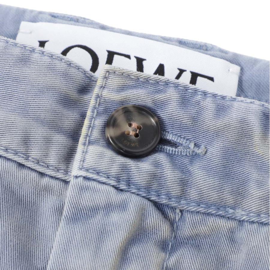 ロエベ LOEWE コットンパンツ LOW CROTCH TROUSERS トラウザーズ ブルー メンズ h526y04wei-2877の画像