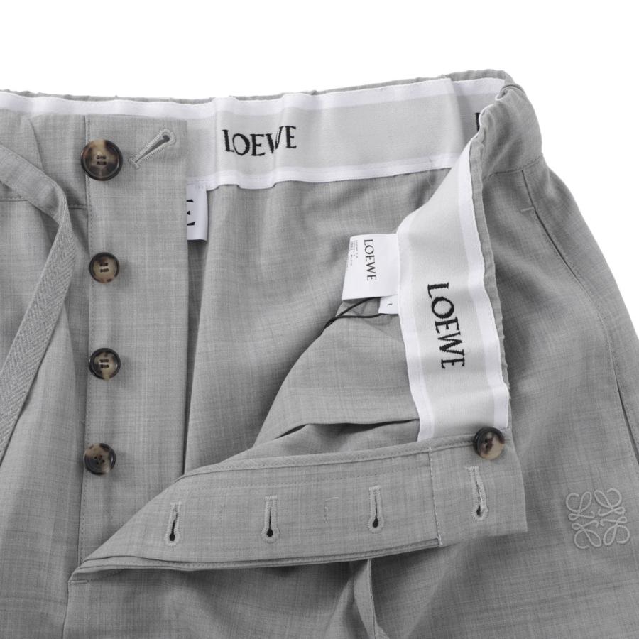 ロエベ LOEWE ウールパンツ DRAWSTRING TROUSERS トラウザーズ グレー メンズ h526y04wh5-1120の画像