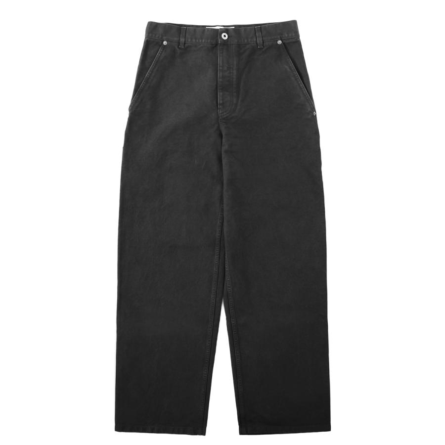 LOEWEメンズパンツ LOEWE（ロエベ） コットンパンツ シンチバック トラウザーズ ブラック