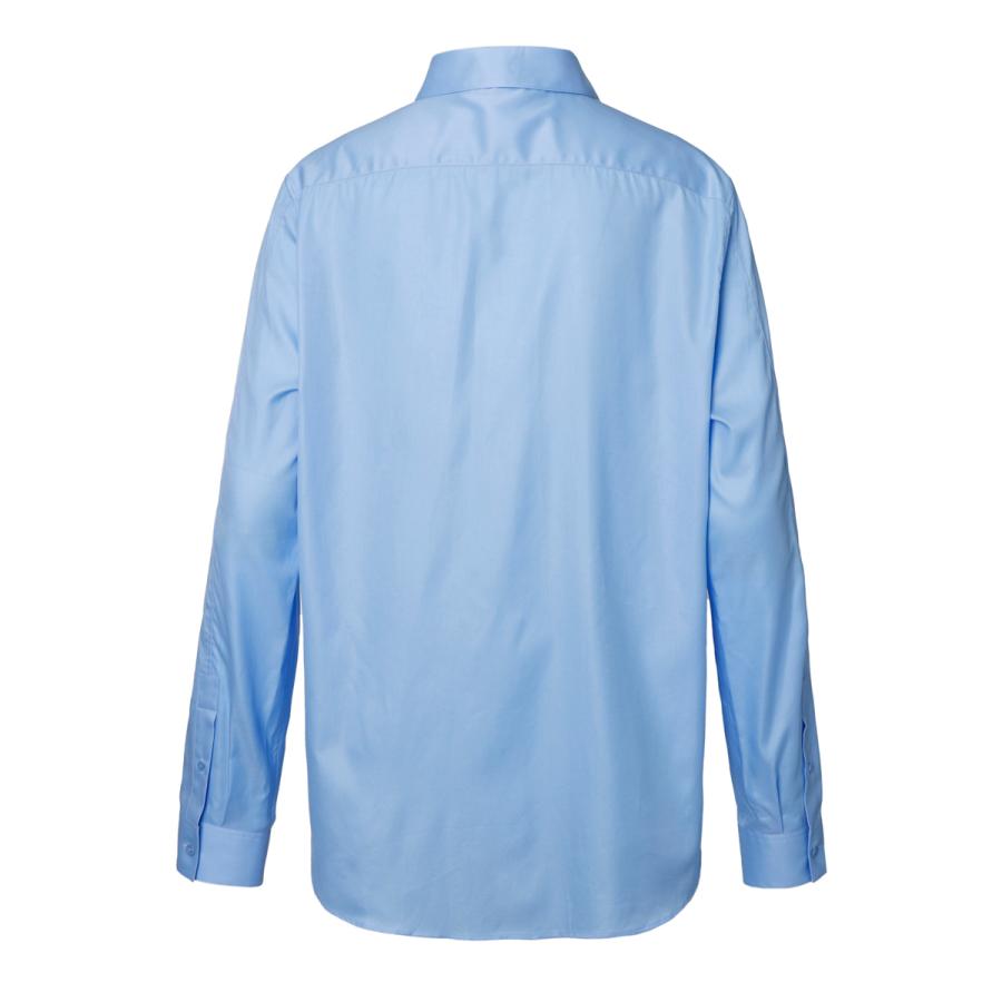 ロエベ LOEWE 長袖レギュラーカラーシャツ ANAGRAM POCKET SHIRT ブルー メンズ h526y05wb1-5690｜mb-y｜02