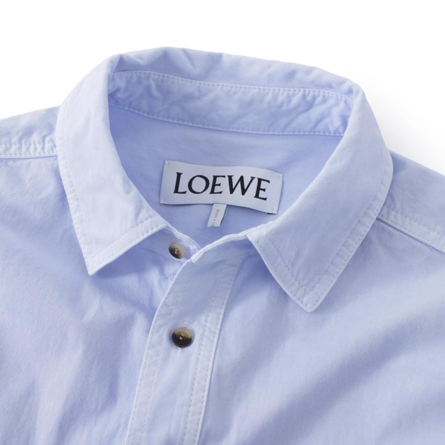 ロエベ LOEWE 長袖レギュラーカラーシャツ ブルー メンズ h526y05wcj-5140の画像