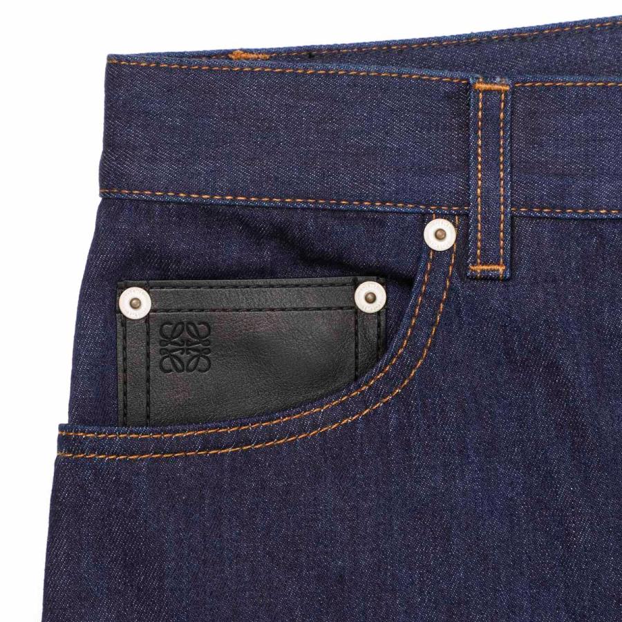 ロエベ LOEWE ボタンフライジーンズ FISHERMAN TURN UP JEANS フィッシャーマンデニム ブルー メンズ h526y11x41-5820｜mb-y｜06