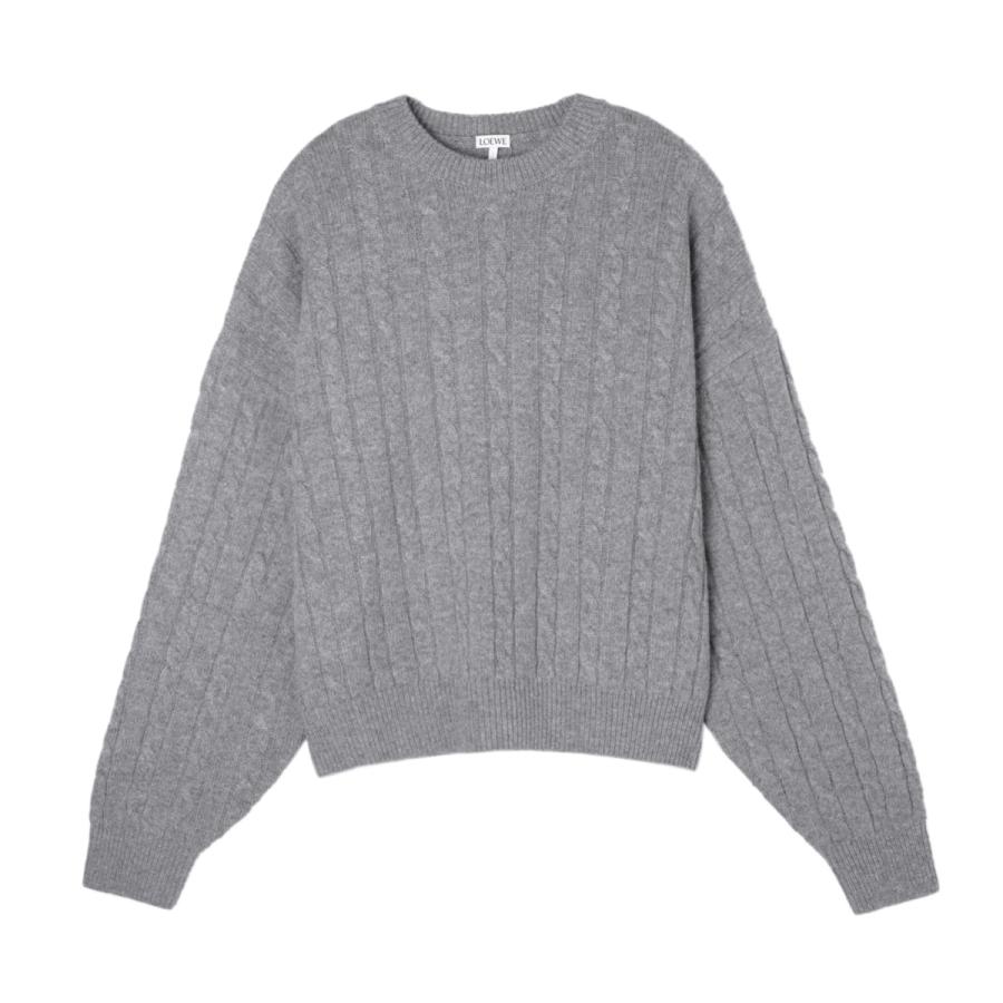 LOEWE（ロエベ） クルーネックニット グレー メンズ h526y14kiu-1440