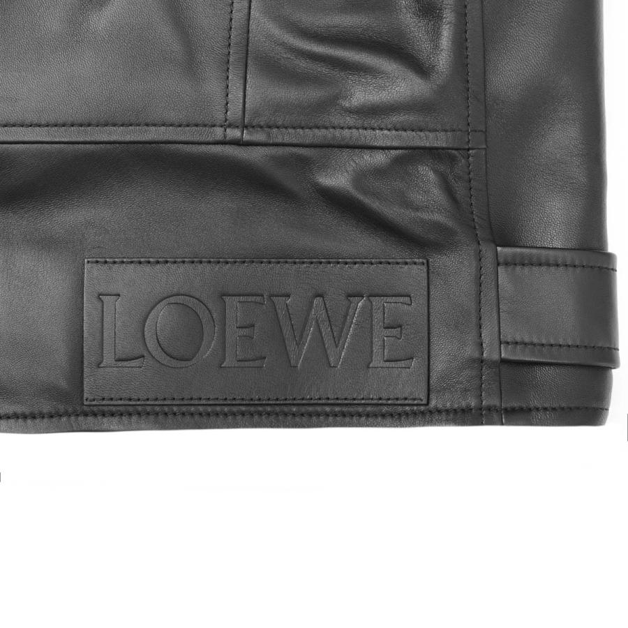 LOEWE（ロエベ） レザージャケット バイカージャケット ブラック