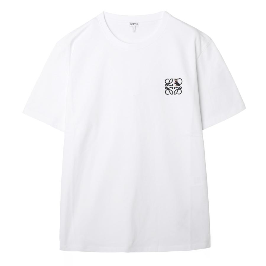 アリエル　【LOEWE / ロエベ】Tシャツ LOEWE (ロエベ) 胸アナグラム刺繍 デザイン 半袖 Tシャツ LEH526Y22X25