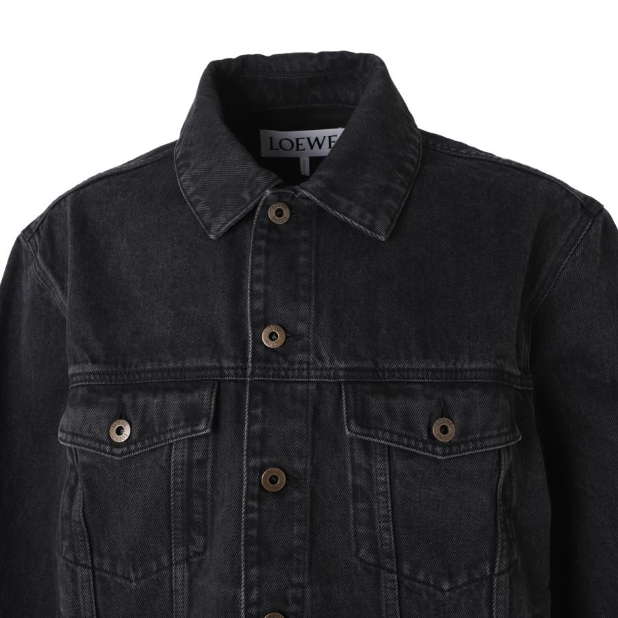 LOEWE（ロエベ） デニムジャケット ANAGRAM JACKET ブラック メンズ
