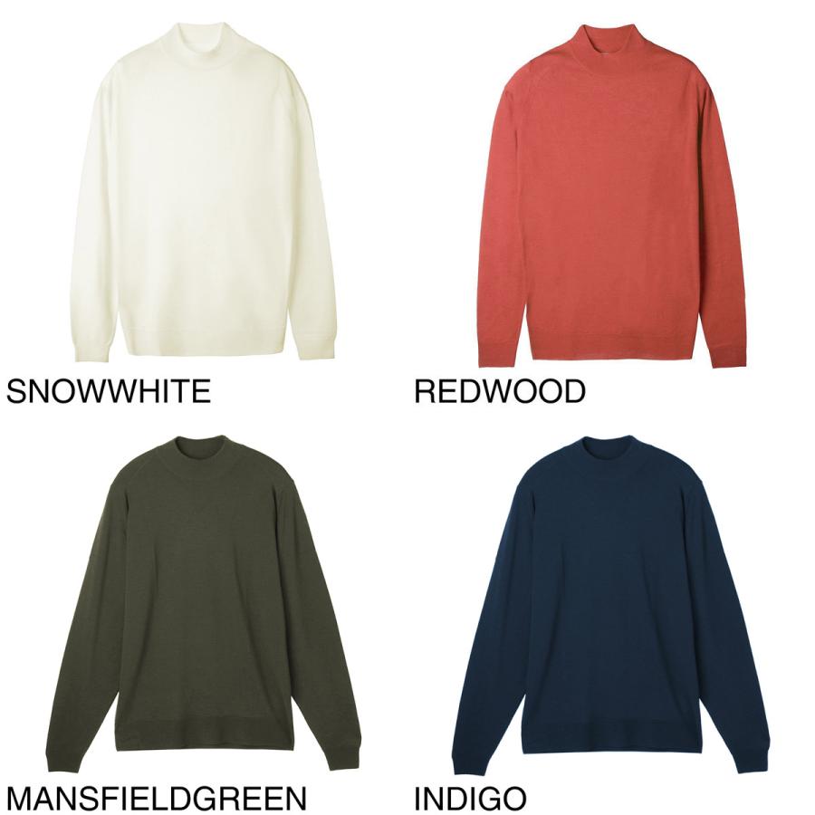 JOHN SMEDLEY ジョンスメドレー モックネックニット　メリノウール　S JOHN SMEDLEY（ジョンスメドレー） メリノウール 24ゲージ