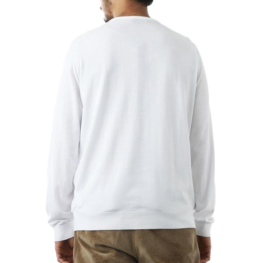 ジョンスメドレー JOHN SMEDLEY クルーネック ニット HATFIELD シーアイランドコットン 30ゲージ STANDARD FIT メンズ hatfield-white｜mb-y｜04