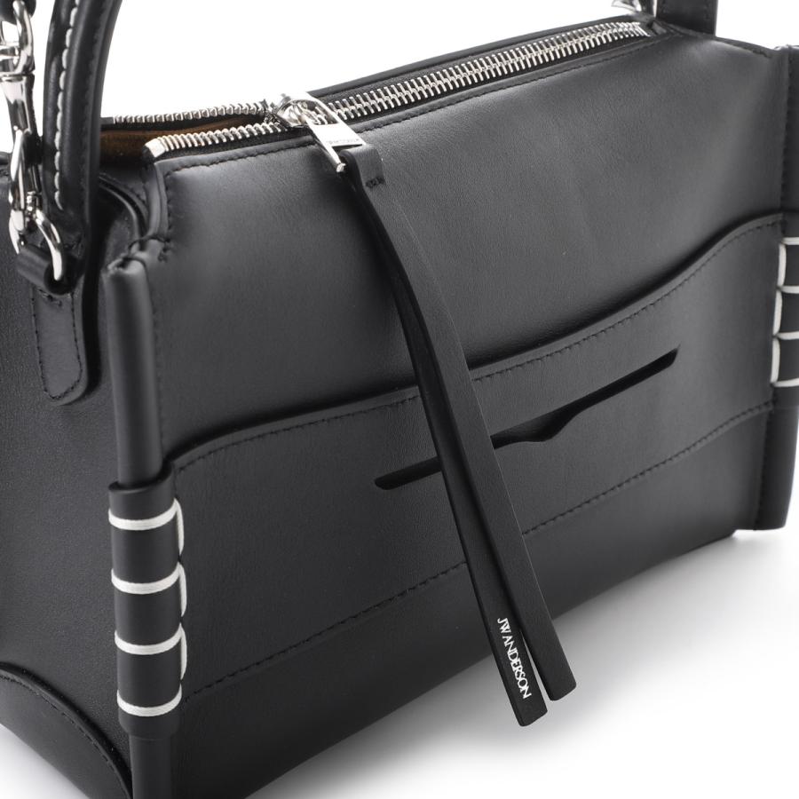 ジェイダブリュー アンダーソン JW ANDERSON ハンドバッグ 3WAY SMALL LOAFER BAG ローファーバッグ ショルダーバッグ ブラック メンズの画像