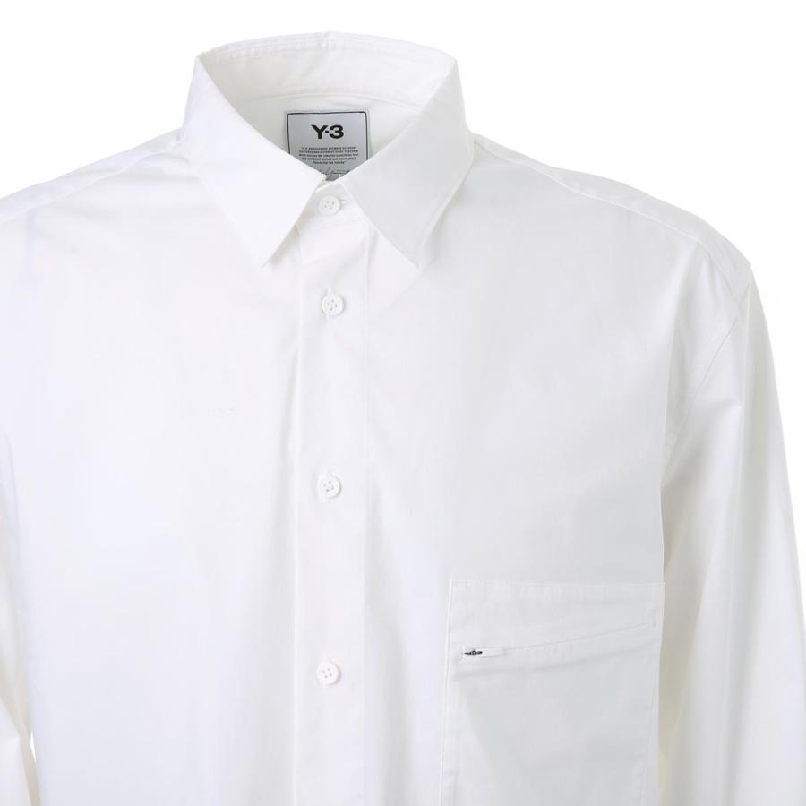 Y-3 / クラシックチェストロゴボタンダウンシャツ/S/コットン/ホワイト/HB3406 ワイスリー Y-3 シャツ M CLASSIC C L BUTTON SHIRT ホワイト メンズ