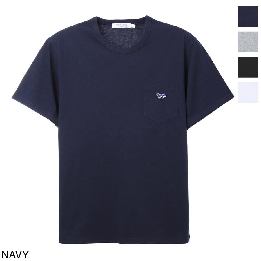 MAISON KITSUNE（メゾン キツネ） クルーネック Tシャツ NAVY FOX