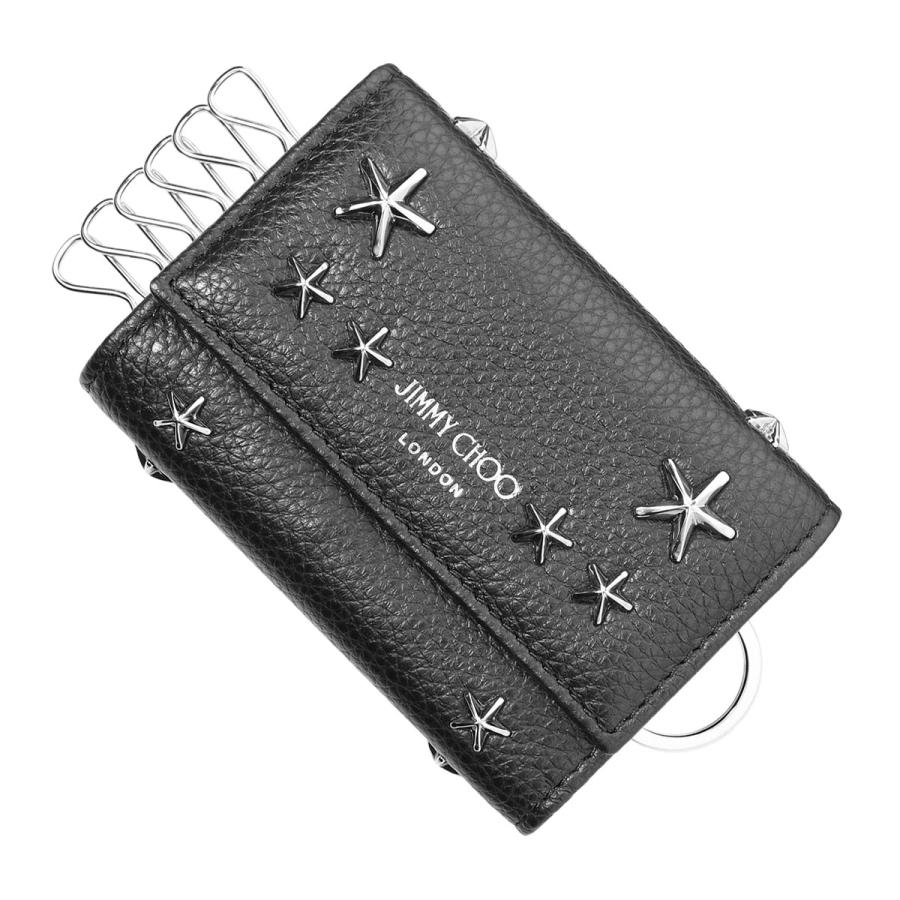 WEB限定カラー 新品 Jimmy Choo HOWICK UUF BLACK キーケース tdh
