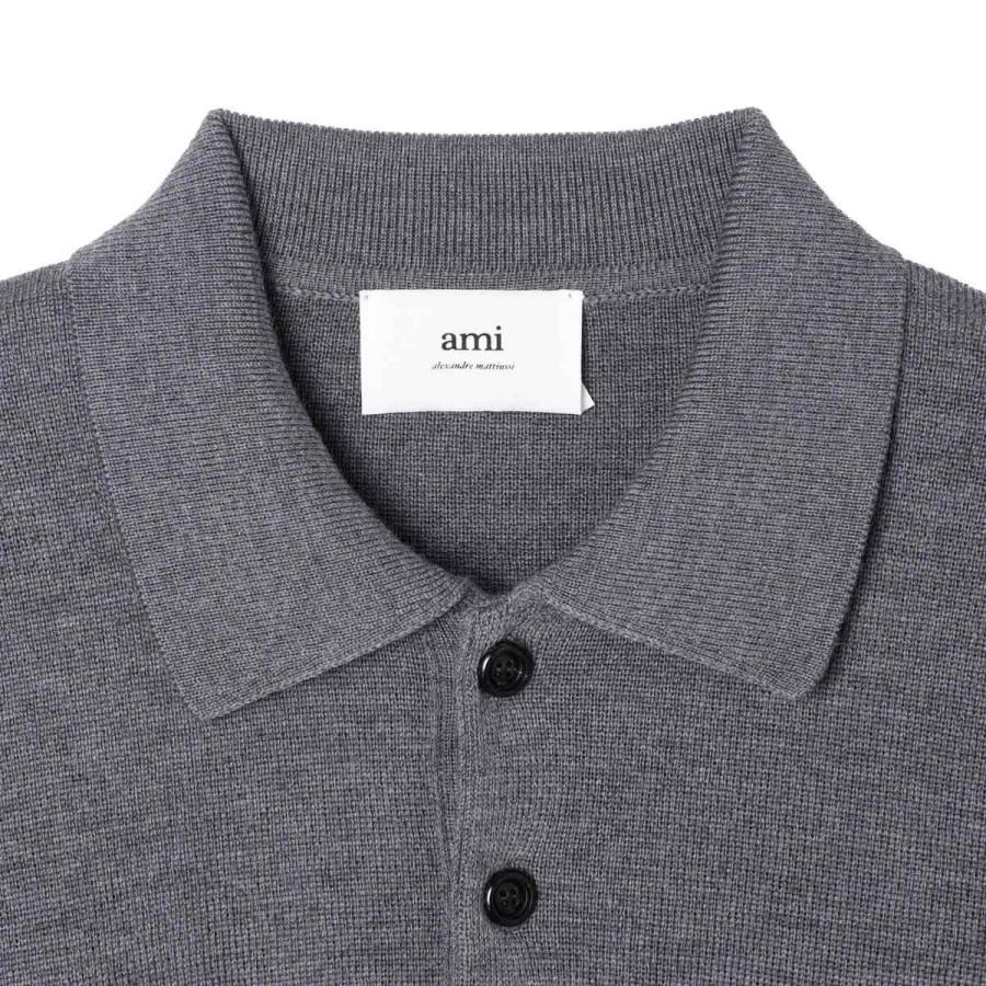 AMI Alexandre Mattiussi アミパリス AMI PARIS ニット 長袖ポロシャツ