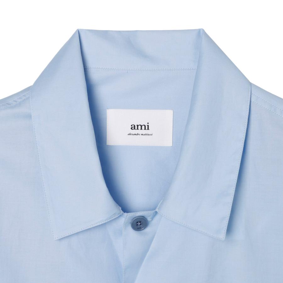 AMI Alexandre Mattiussi アミ 半袖シャツ 半袖オープンカラーシャツ 