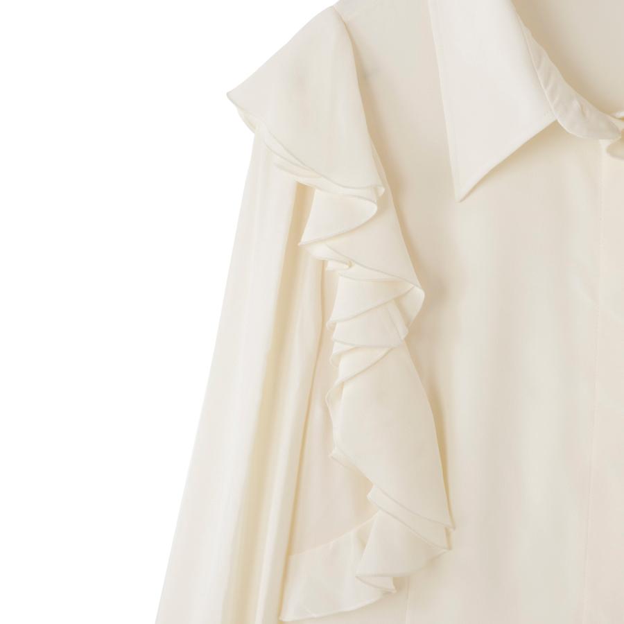 クロエ Chloe 長袖 ブラウス RUFFLED BLOUSE ホワイト レディース