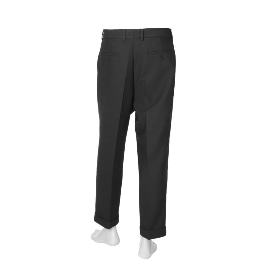 ami アミ スラックス 黒 38 AMI Alexandre Mattiussi アミ スラックス CAROTT FIT TROUSERS