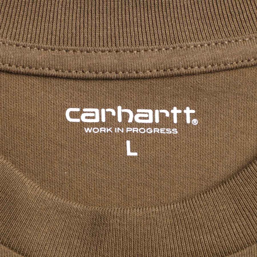 カーハート ワークインプログレス Carhartt WIP クルーネックTシャツ S/S AMERICAN SCRIPT T-SHIRT メンズ i029956-1zdxx-lumber｜mb-y｜07
