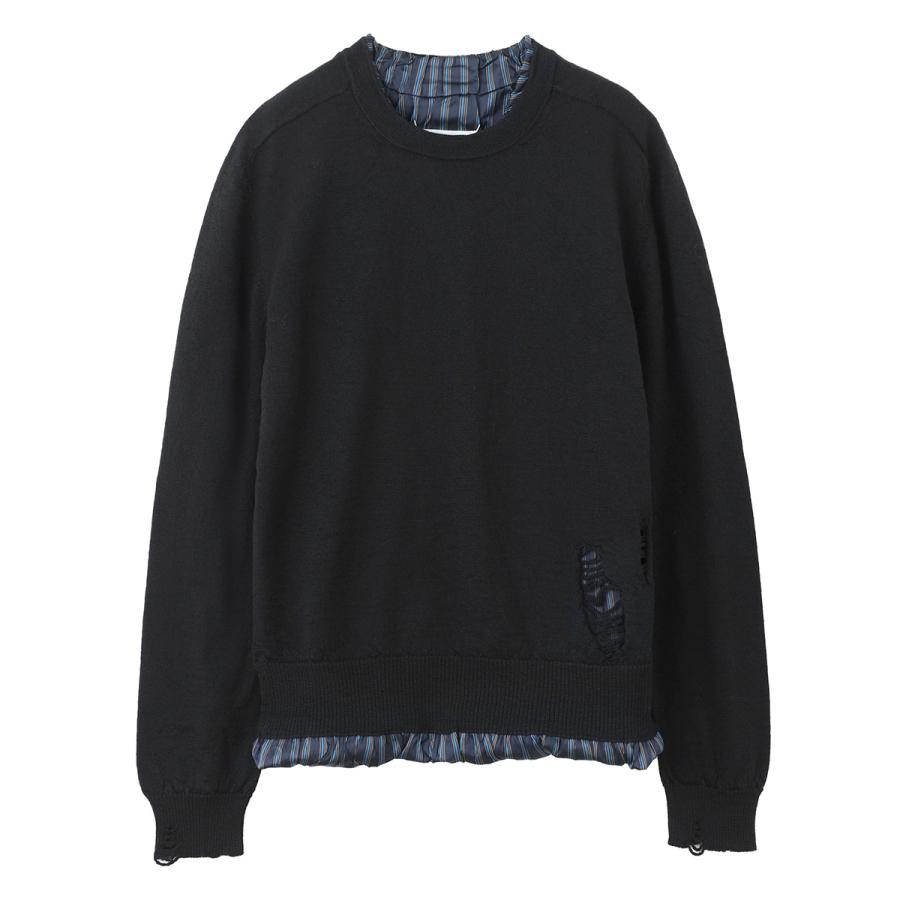 Maison Margiela（メゾンマルジェラ） クルーネックニット ブラック