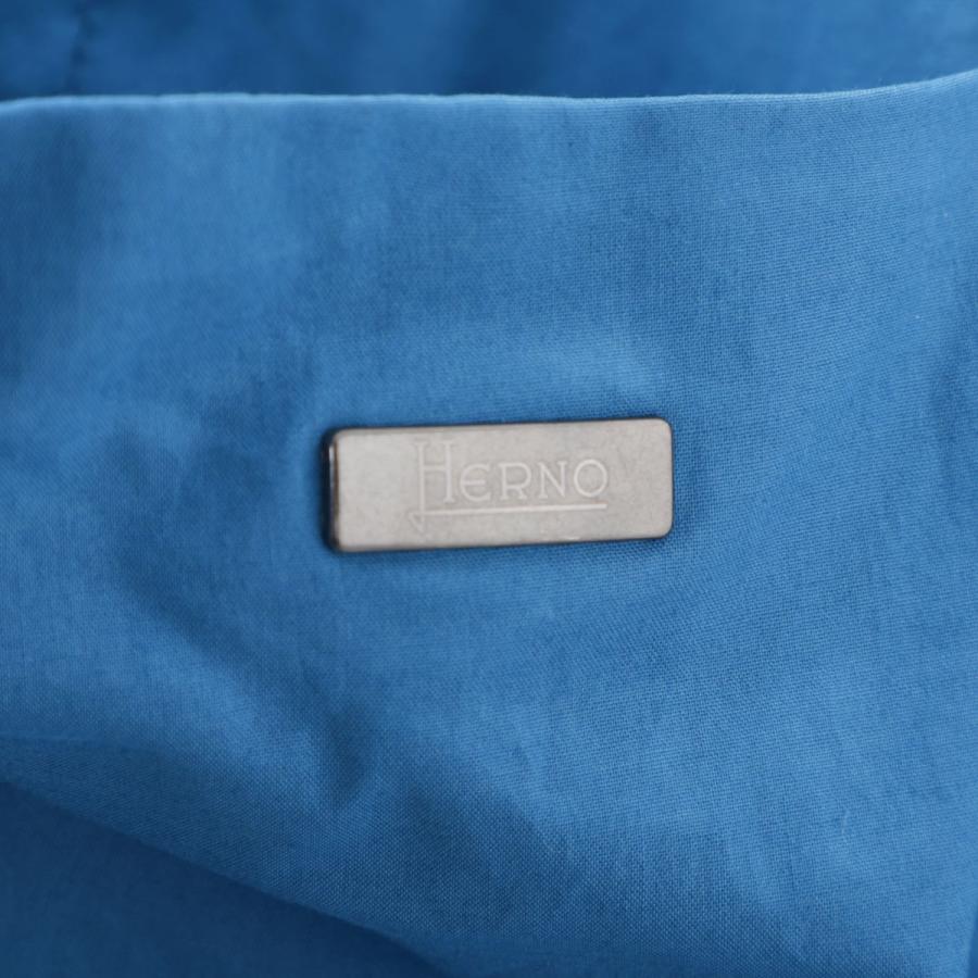 ヘルノ HERNO フーデッド コート ステンカラーコート 大きいサイズあり ブルー メンズ im000313u-13164-9012の画像