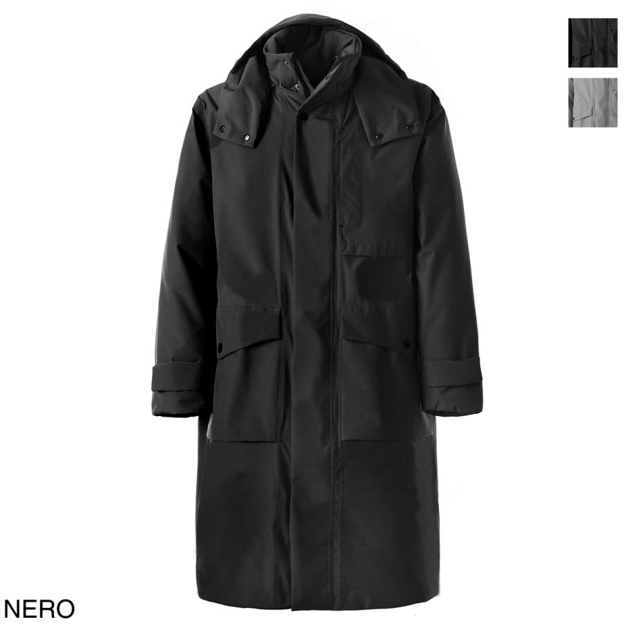 HERNO Laminar ゴアテックスフーデッドコート 黒 40 HERNO（ヘルノ） フーデッド コート HERNO LAMINAR GORE-TEX 中綿入り