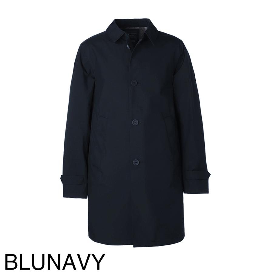 良品 ヘルノ ステンカラーコート 撥水 ネイビー フードなし サイズ50 良品 ヘルノ ステンカラーコート 撥水 ネイビー フードなし
