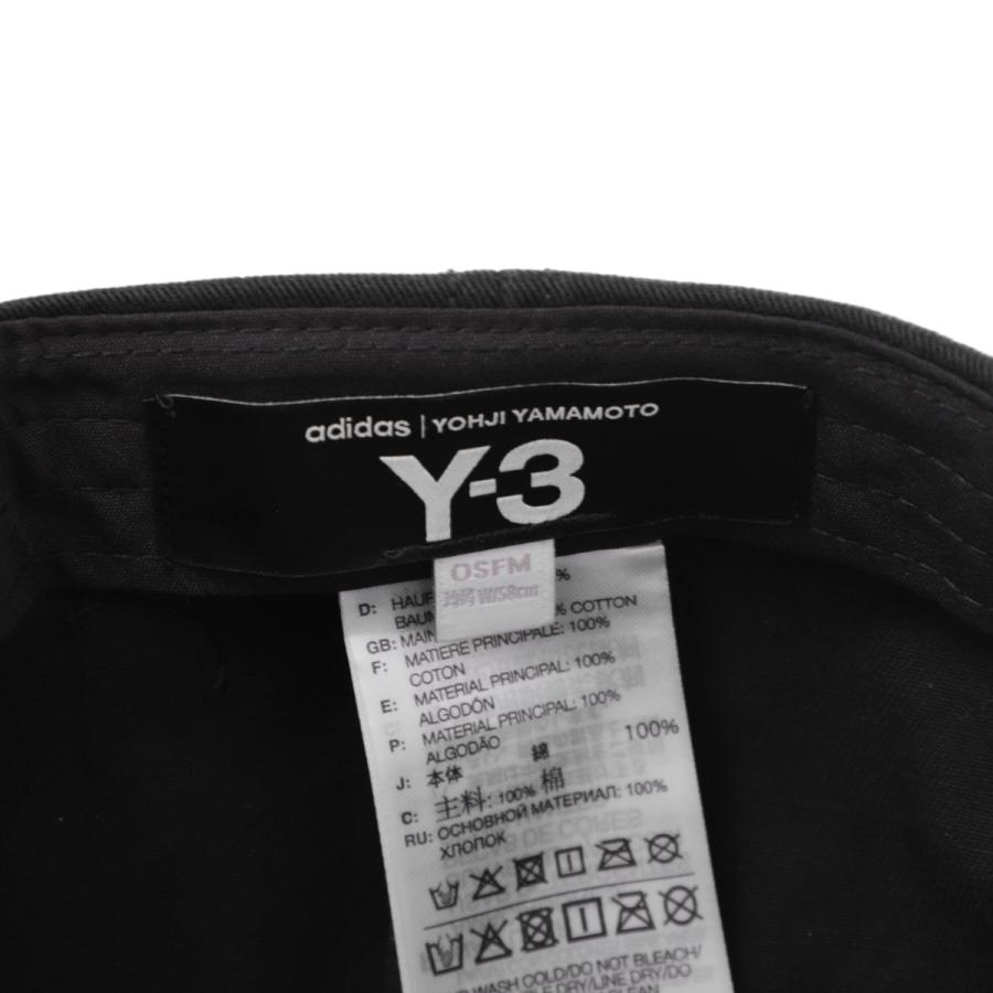 Y-3 ワイスリー ベースボールキャップ DAD CAP ブラック メンズ in2391