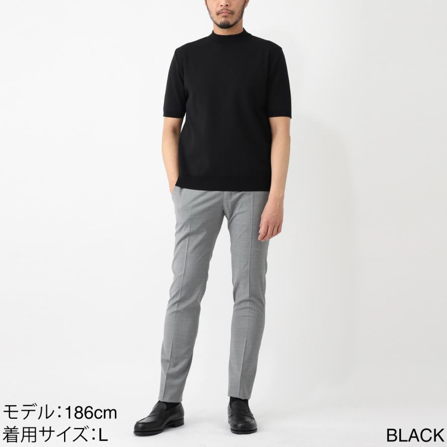 リブニール Revenir モックネック半袖ニット INT-010 ウォッシャブル 