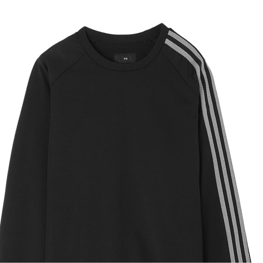 Y-3 ワイスリー クルーネック 長袖Tシャツ 3S LS TEE ブラック メンズ
