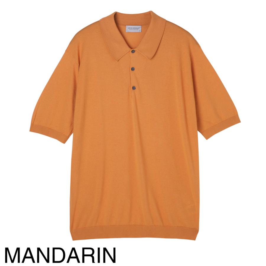 JOHN SMEDLEY（ジョンスメドレー） ニットポロシャツ ISIS シー