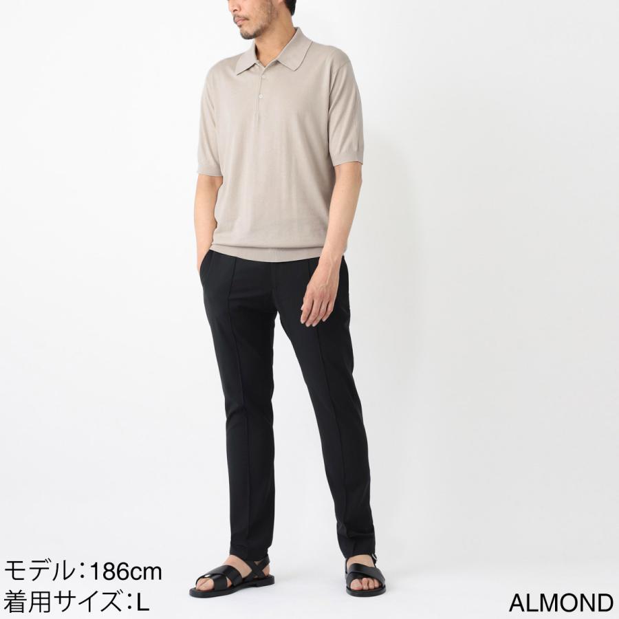 JOHN SMEDLEY（ジョンスメドレー） ニットポロシャツ ISIS シー