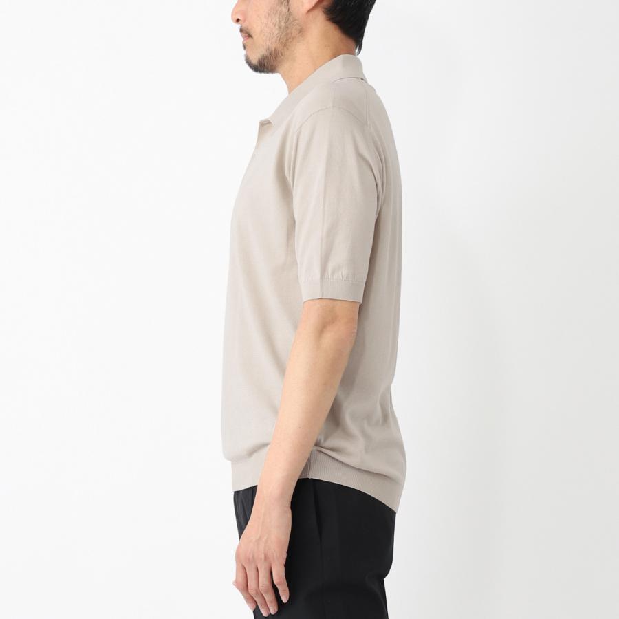 JOHN SMEDLEY（ジョンスメドレー） ニットポロシャツ ISIS シー