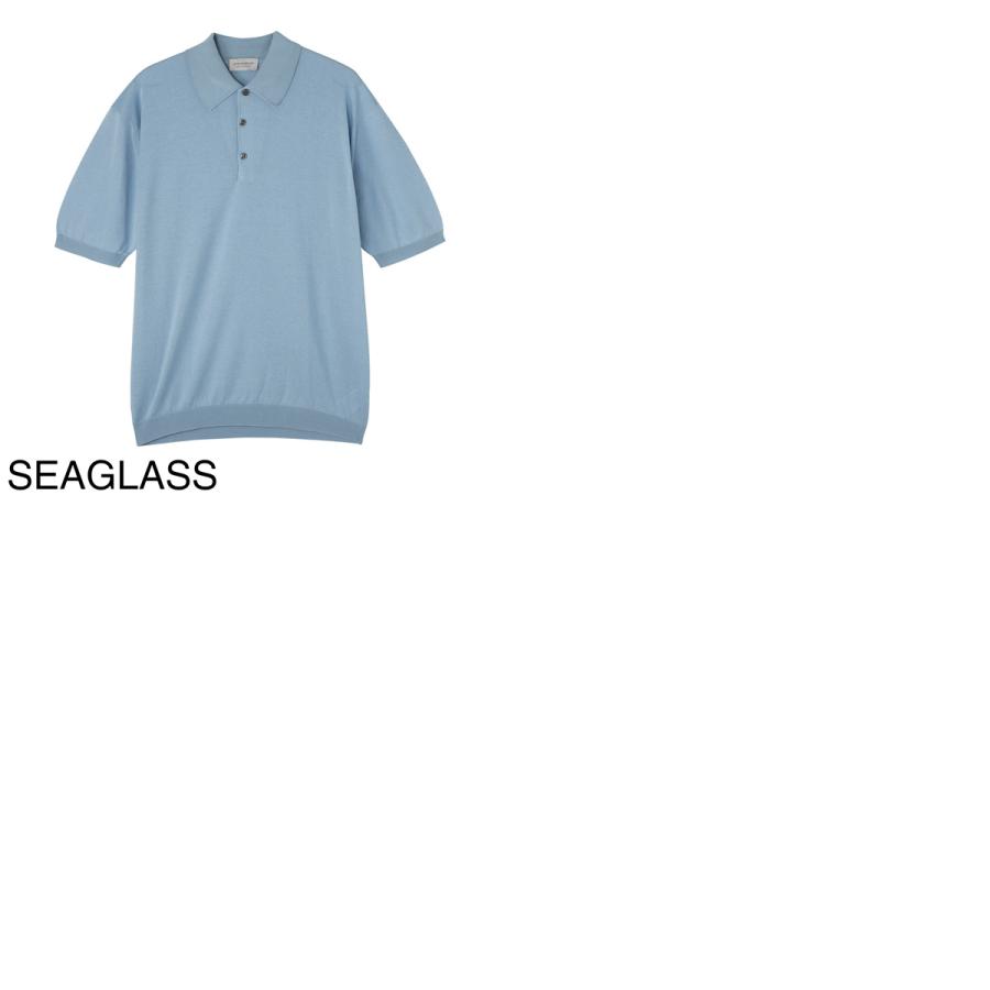 未使用　JOHN SMEDLEY シーアイランドコットン　ニットポロシャツ JOHN SMEDLEY（ジョンスメドレー） ニットポロシャツ ISIS イシス シー