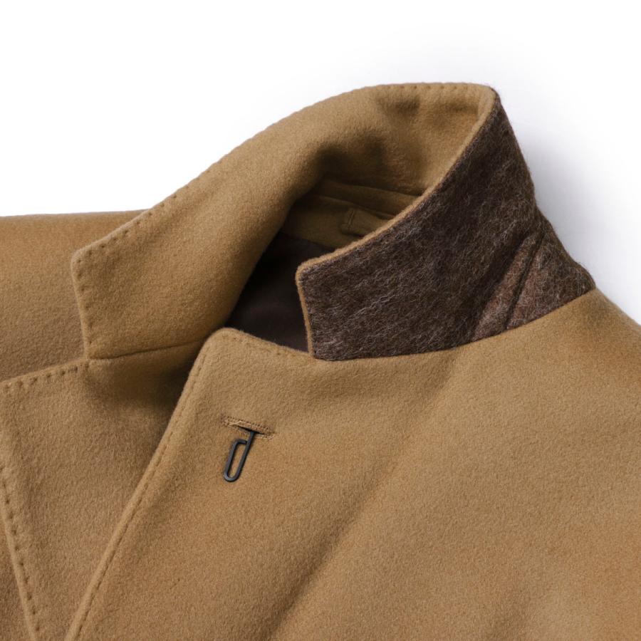 <極美品>LARDINI カシミヤ98% ブラウン チェスターコート サイズ46 ラルディーニ メンズ コート LARDINI ブランド チェスターコート