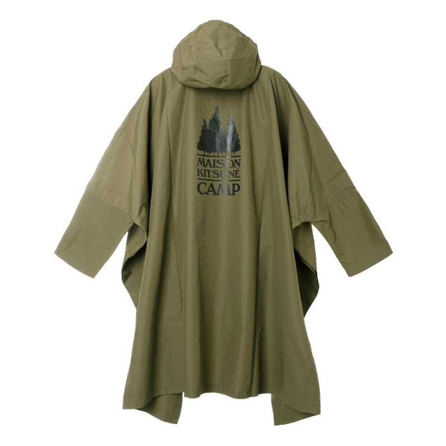 メゾンキツネ MAISON KITSUNE ケープ MK CAMP HOODED CAPE