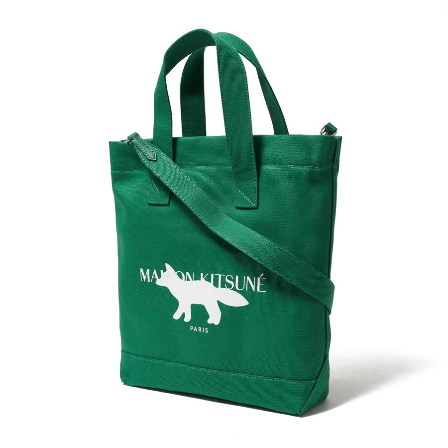 メゾンキツネ キルティングショルダーバッグ 2way ロゴストラップ 大